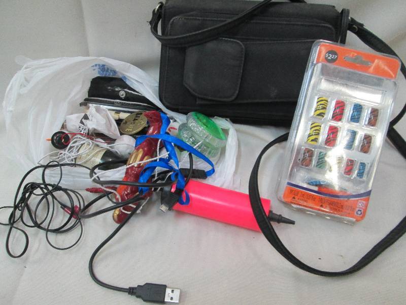 lot 55 image: Grab bag small black purse, false ...