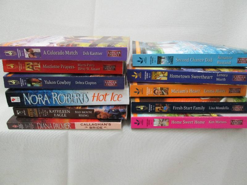 lot 60 image: Lot of 11 Romance novel paperback b...