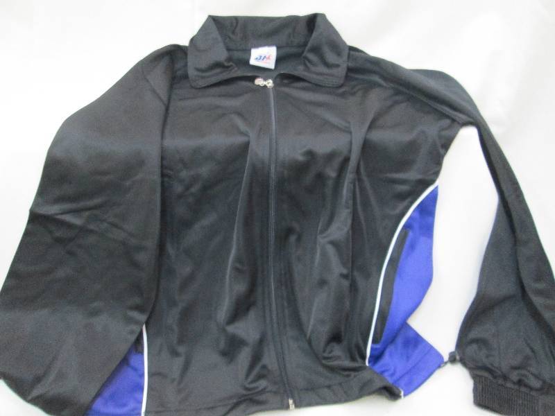 lot 131 image: Lot of 4 black and purple zip warmu...