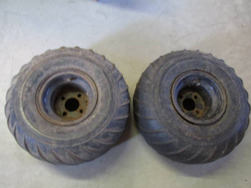 ATV tires and rims, nylon made in U...