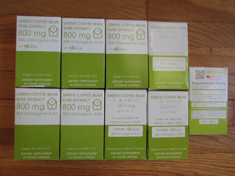 Lot of 9 Green Coffee Bean pure ext...
