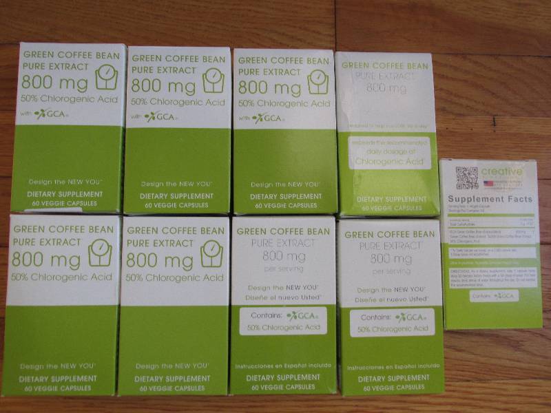 Lot of 9 Green Coffee Bean pure ext...