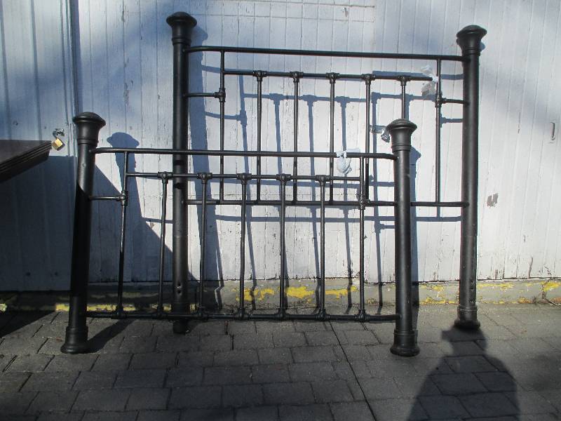 All metal head and foot board for a...
