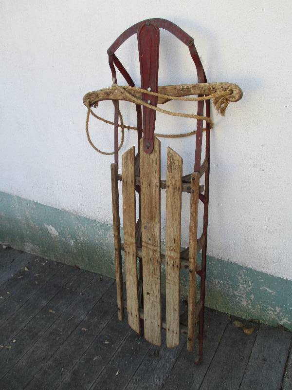 Vintage wood sled...
