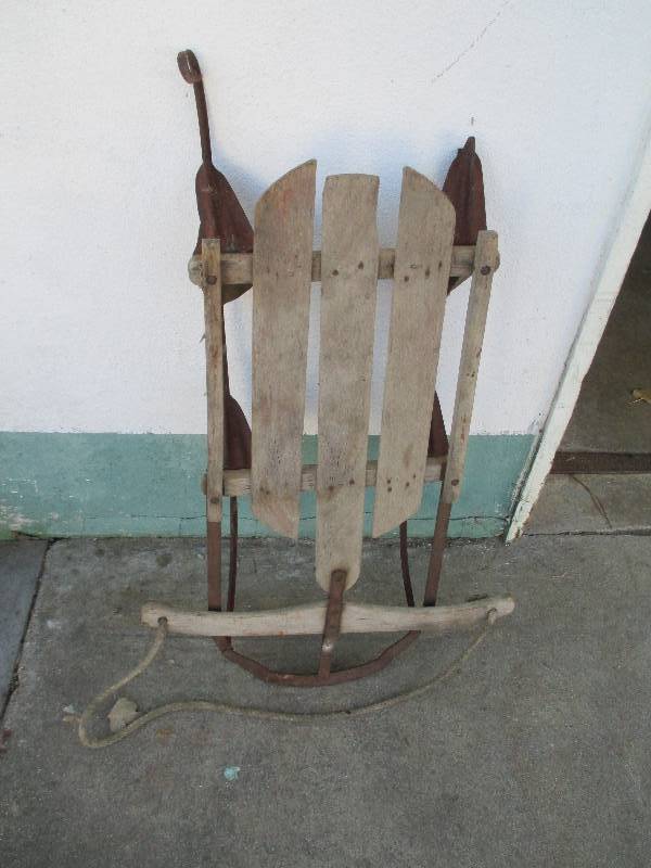 Vintage wood sled...