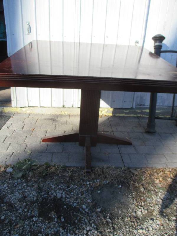 Nice table, 4 x 4 feet, some minor ...