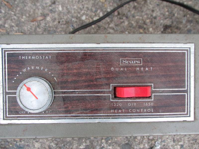 Sears dual heat electric heater...