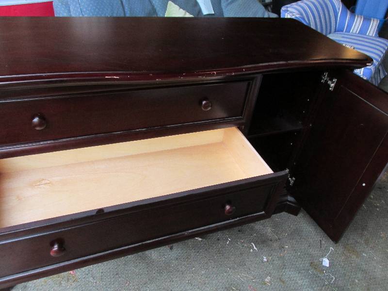 lot 14 image: 58 x 21 dresser, 35 tall.  Marked...