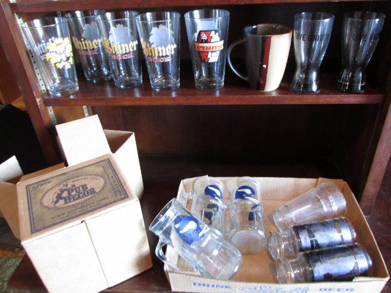 lot 28 image: Lot of beer glasses, includes Vikin...