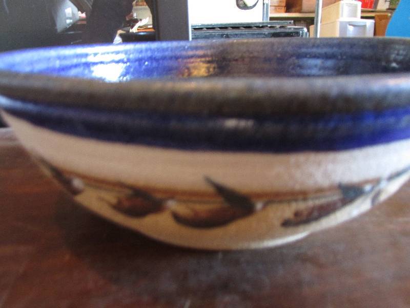 lot 34 image: Hand crafted pottery bowl...