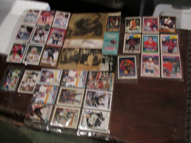 lot 55 image: Lot of sports cards and memorabelia...