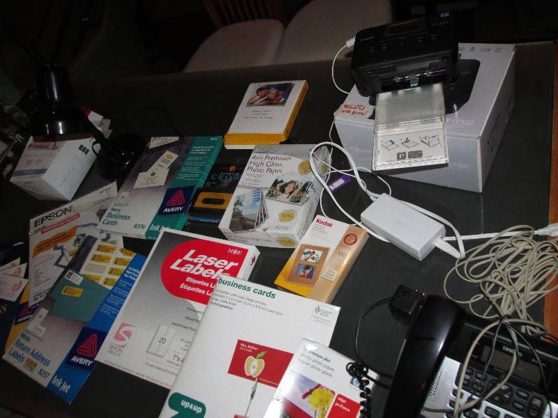 lot 121 image: Canon Selphy picture printer with a...