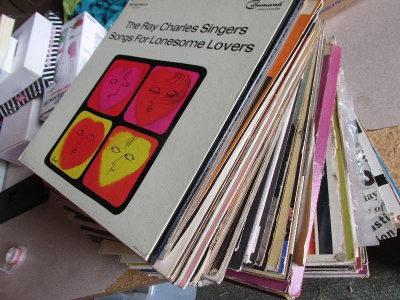 lot 62 image: Large lot of assorted vinyl records...