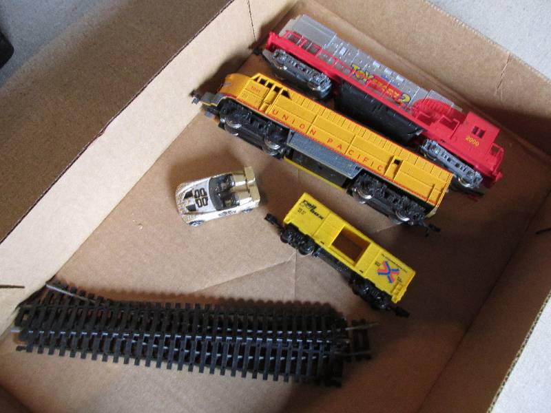 lot 82 image: Model train and car  lot ...