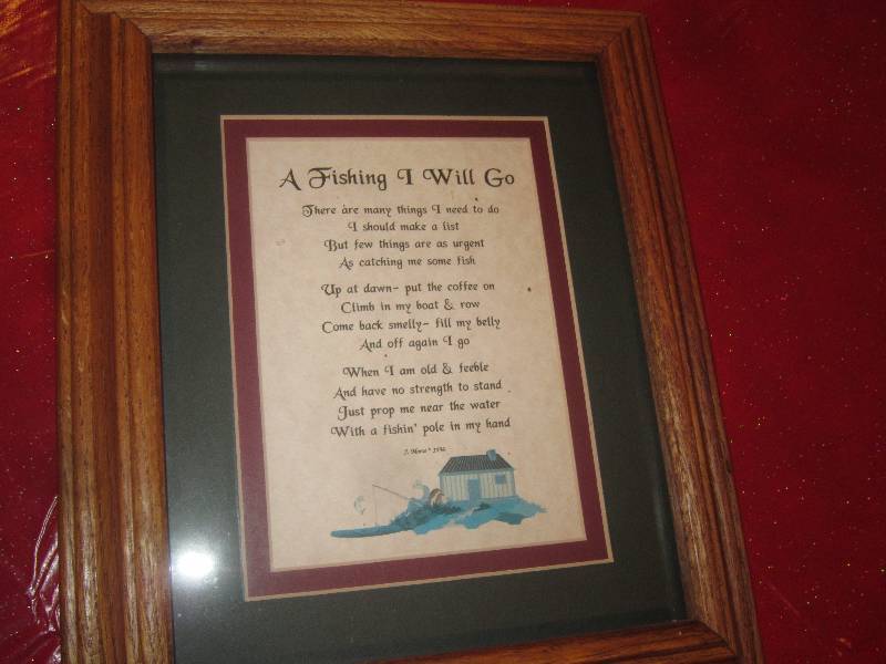 lot 49 image: Fishing I will Go Sign