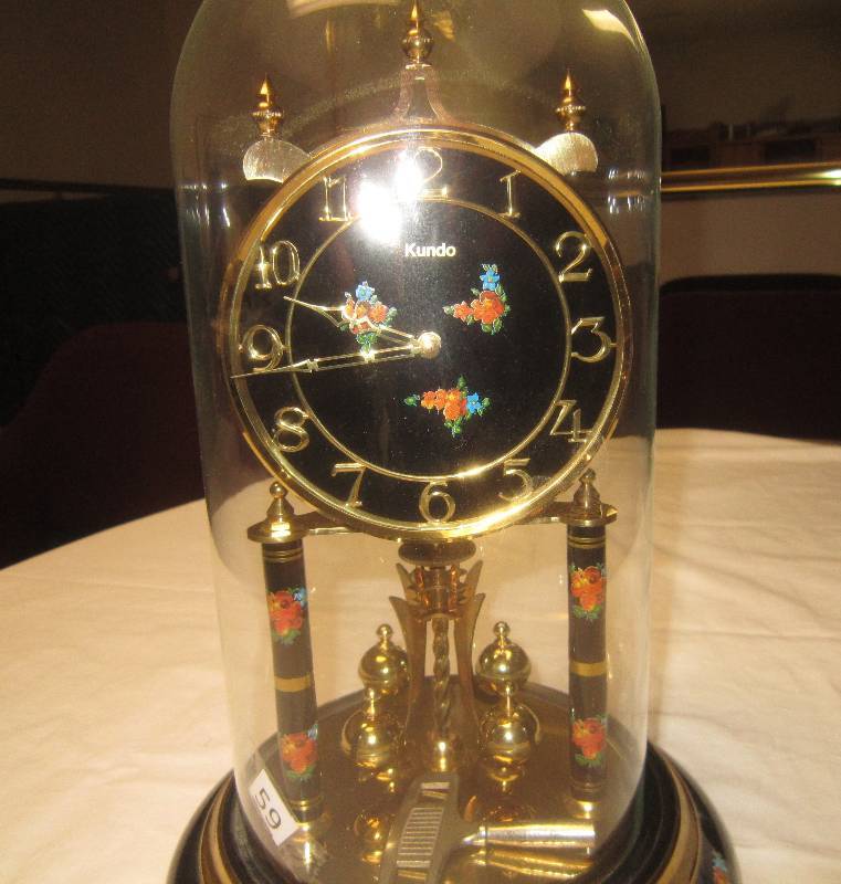 lot 59 image: Anniversary Clock with Key