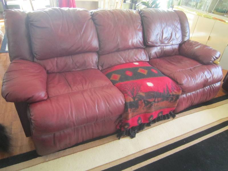 lot 101 image: Leather Couch
