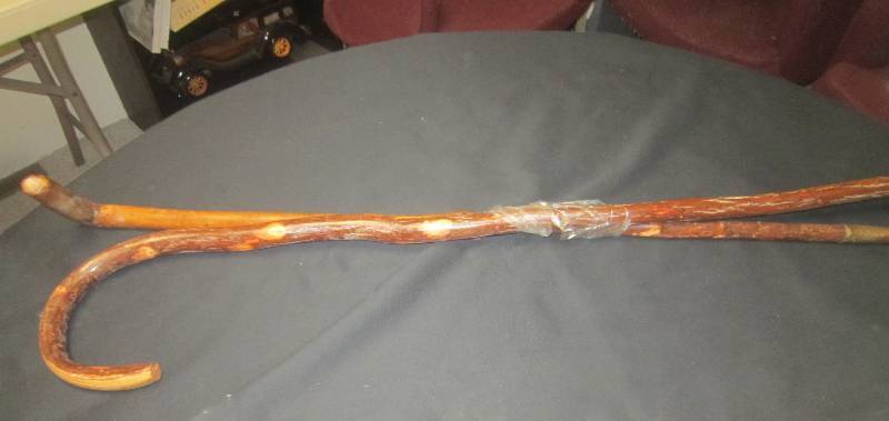 lot 137 image: 2 Old Wood Canes