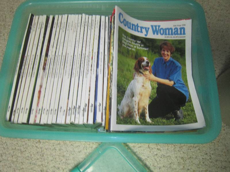 lot 147 image: LOT - Magazines (Better Homes and Gardens, Country Women, ETC (Tote not included)