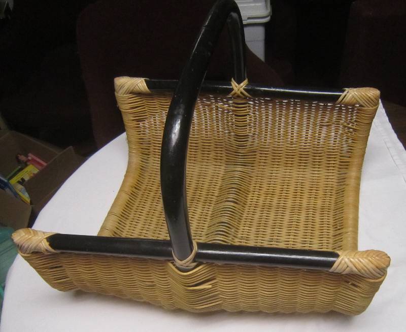 lot 168 image: Large Basket with Black Handle