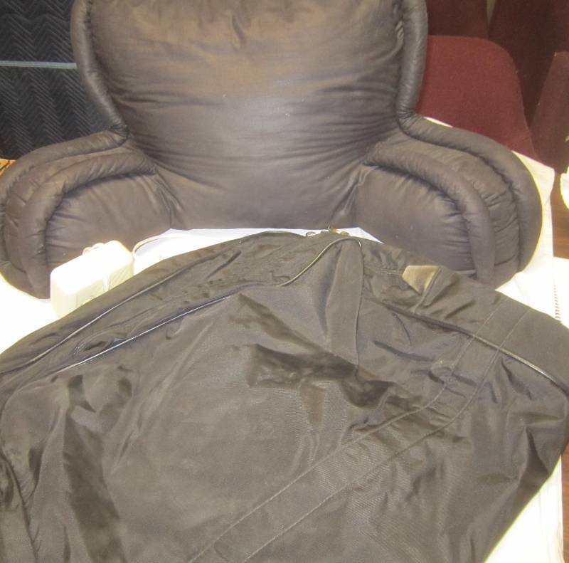 lot 210 image: Back Cushion and Garment Bag