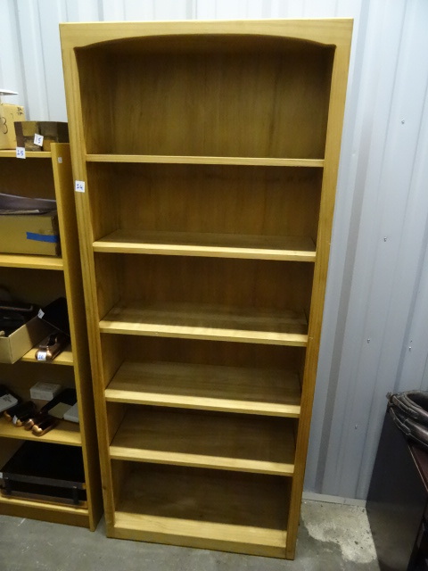 lot 24 image: Wood Book Shelf 30 X 12 X 72