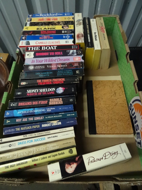 lot 44 image: Misc Books and VHS Tapes