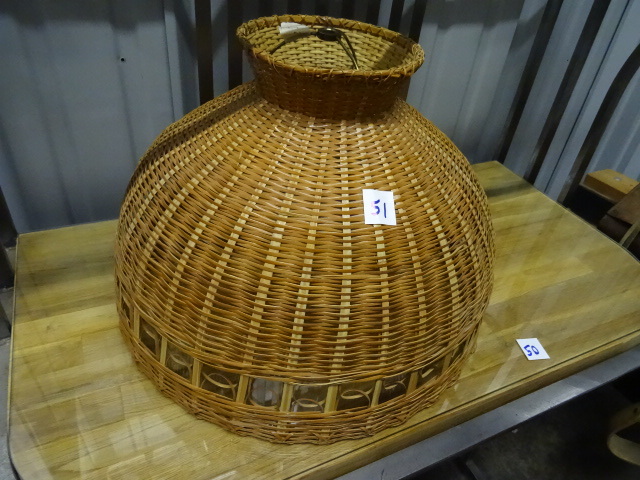 lot 51 image: Wicker Lamp Shade 15