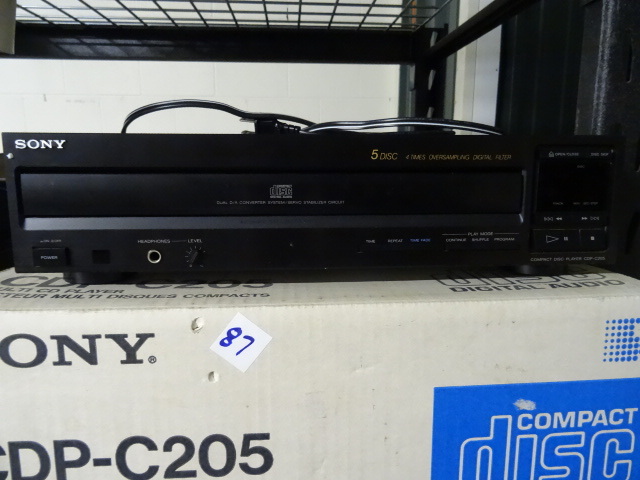 lot 87 image: Sony CDP-C205 Multi CD Player