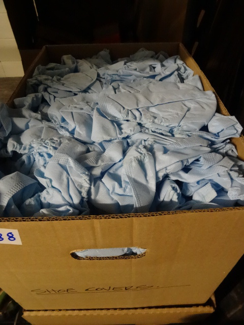 lot 88 image: Box Full of Shoe Covers