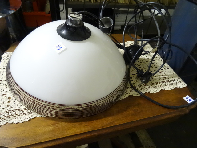 lot 115 image: Decorative Glass Ceiling Lamp 16