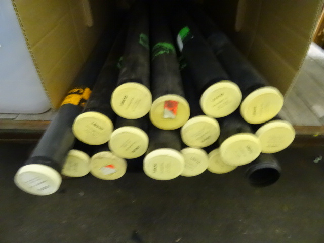 lot 121 image: Plastic Tubes with Screw on Lids,