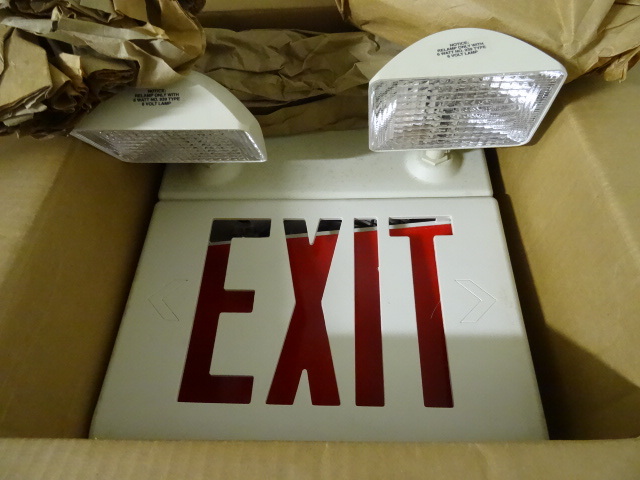 lot 181 image: New Exit Light with Battery Back Up