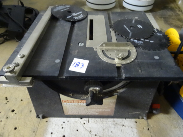 lot 183 image: Dremel 4 Table Saw