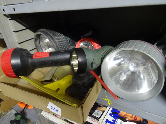 lot 220 image: Misc Flashlights, Other Misc