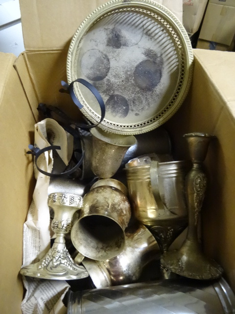 lot 254 image: Misc Silver Plate Items