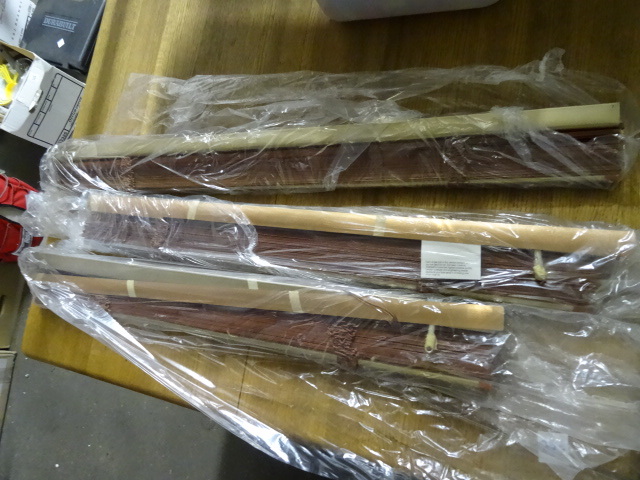 lot 281 image: Levelor, Copper Finish Window Blinds,