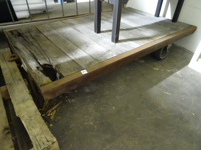 lot 285 image: 2 Wheeled Warehouse Cart 36 X 60