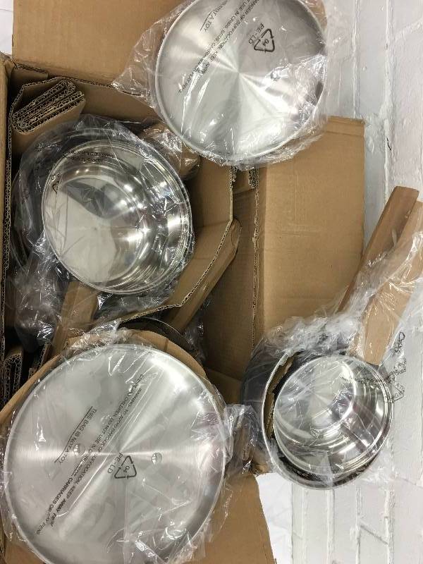 11-Pc. Stainless Steel Cookware Set retail $119