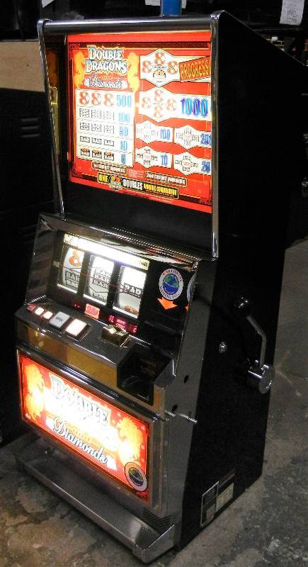 lot 1006 image: BALLY S6000 DOUBLE DRAGONS & DIAMONDS REEL SLOT MACHINE