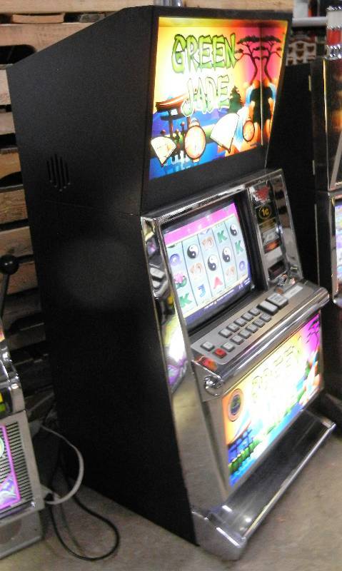 lot 1013 image: ATRONIC CASHLINE GREEN JADE VIDEO SLOT MACHINE