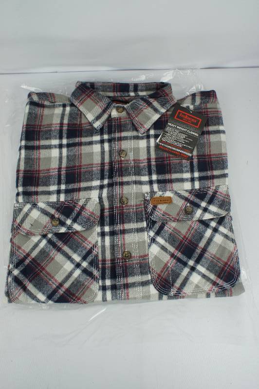 FiveBrothers Mens Heavy Weight Long-sleeve Flannel Shirt