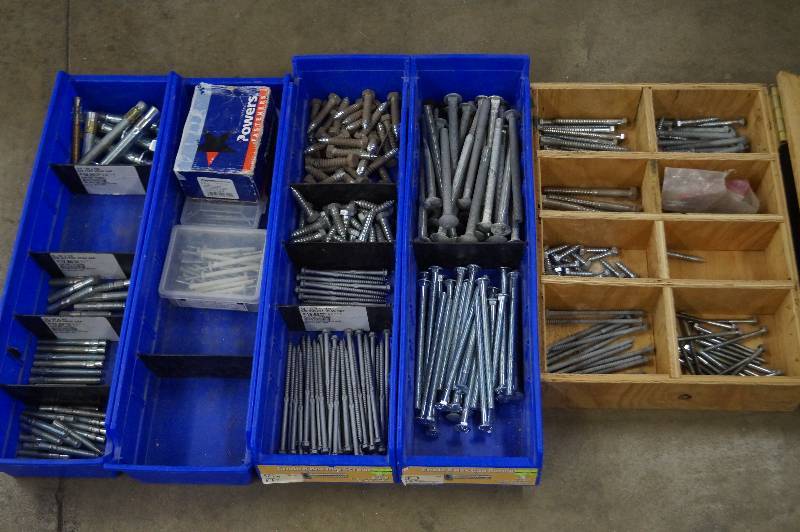 Wedge anchors, screws, bolts, and lag screws