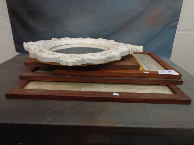 lot 54 image: Frames With Employee Information & More