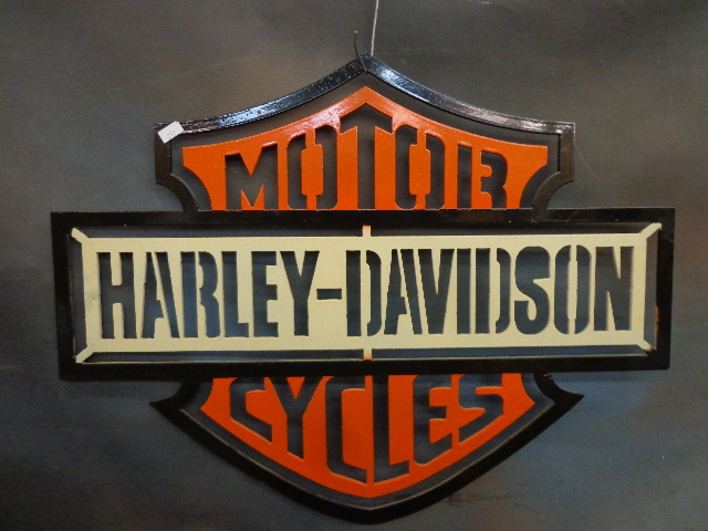 lot 87 image: Iron Harley Davidson Sign