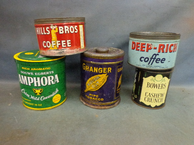lot 104 image: 5 Tin Cans