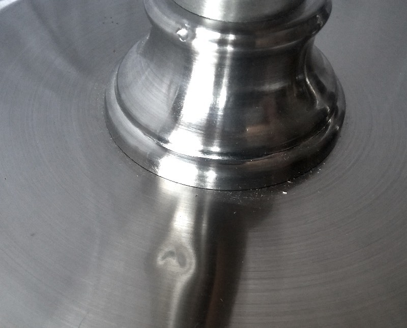 (2) Modern Silver Lamps (New)