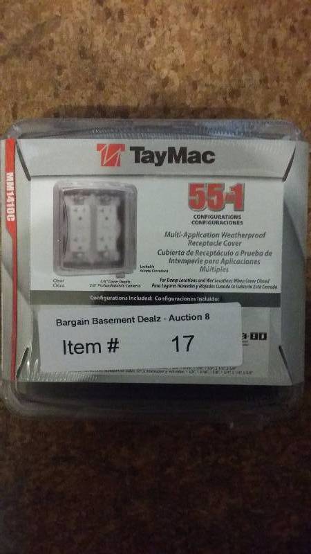 4 TayMac 55in1 configurations Multi-Application Weatherproof Receptacle Cover