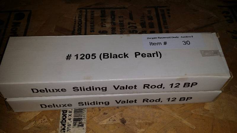 2 SideLines Deluxe Sliding Valet Rod in Black Pearl