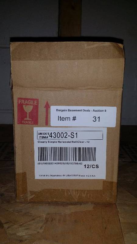 12 Uniek clear, horizontal 6X4 picture frames